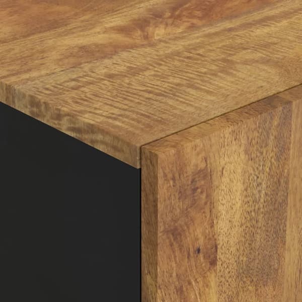 vidaXL Highboard med skuff 60x33x100 cm heltre mango og jern