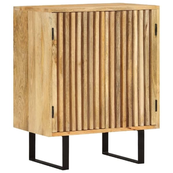 vidaXL Skjenk med 2 dører 55x35x70 cm heltre mango