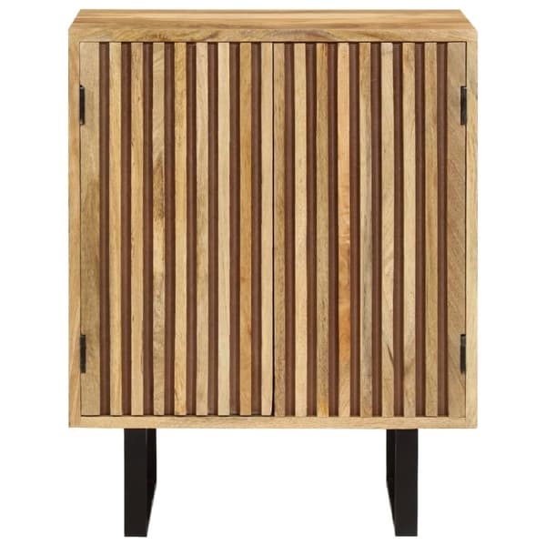 vidaXL Skjenk med 2 dører 55x35x70 cm heltre mango
