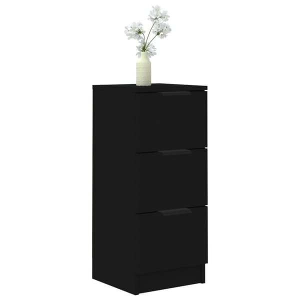 vidaXL skænk 30x30x70 cm konstrueret træ sort