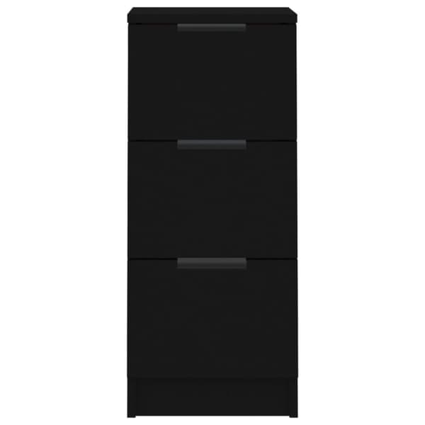 vidaXL skænk 30x30x70 cm konstrueret træ sort