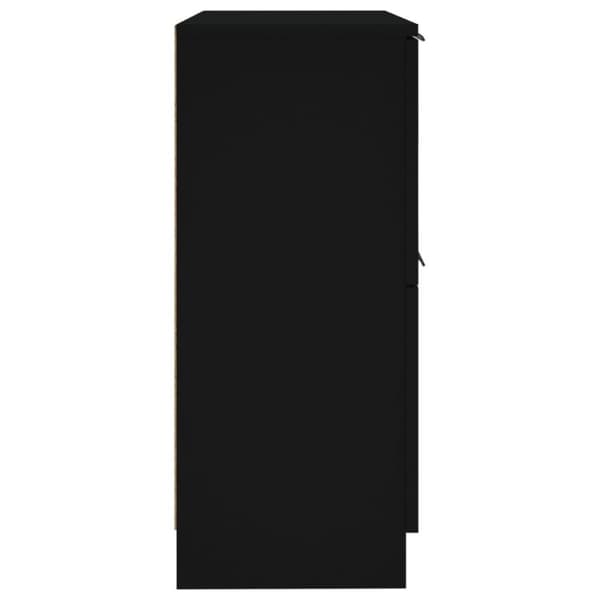 vidaXL Skjenker 2 stk svart 30x30x70 cm konstruert tre