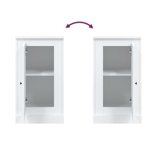 vidaXL Skänk vit 37,5x35,5x67,5 cm konstruerat trä