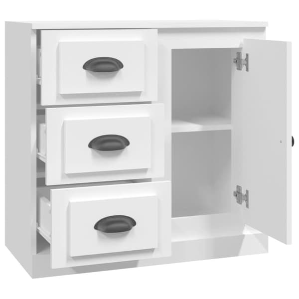 vidaXL skænk 70x35,5x67,5 cm konstrueret træ hvid