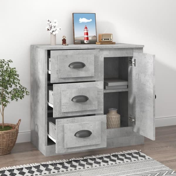 vidaXL skænk 70x35,5x67,5 cm konstrueret træ betongrå