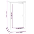 Pikkukuva 11 / 11: vidaXL Senkki savutammi 37,5x35,5x67,5 cm tekninen puu