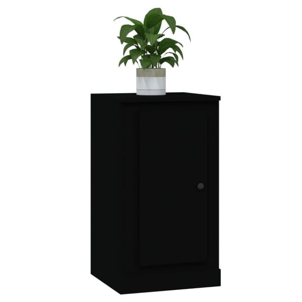 vidaXL skænk 37,5x35,5x67,5 cm konstrueret træ sort