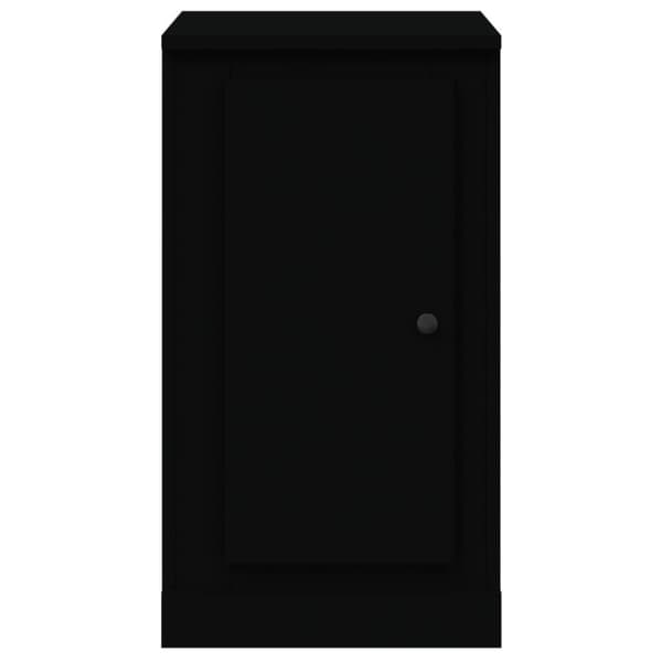 vidaXL skænk 37,5x35,5x67,5 cm konstrueret træ sort