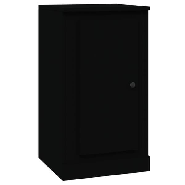vidaXL skænk 37,5x35,5x67,5 cm konstrueret træ sort