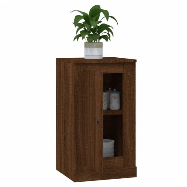 vidaXL Senkit 2 kpl ruskea tammi 37,5x35,5x67,5 cm tekninen puu