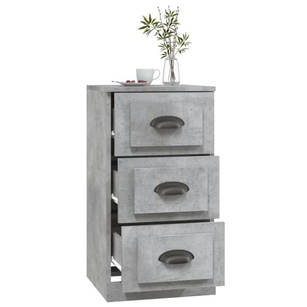 vidaXL skænk 36x35,5x67,5 cm konstrueret træ betongrå