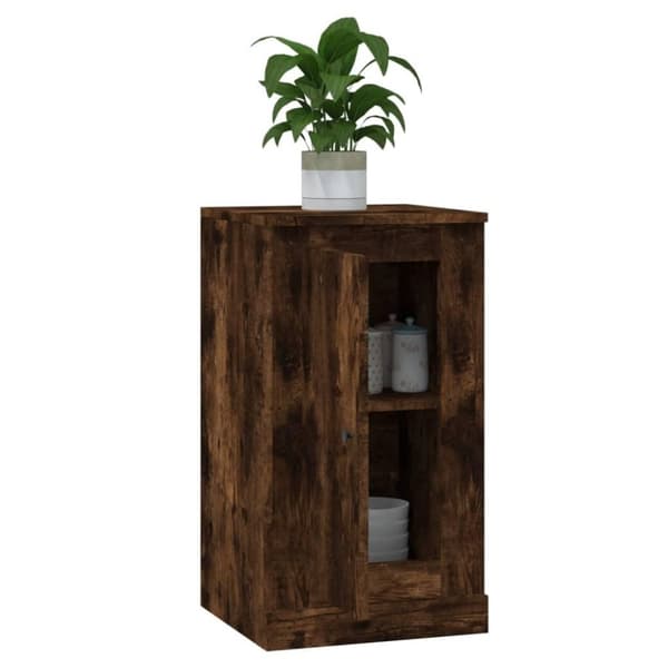 vidaXL Skjenk røkt eik 37,5x35,5x67,5 cm konstruert tre