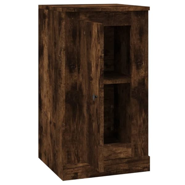 vidaXL Skjenk røkt eik 37,5x35,5x67,5 cm konstruert tre