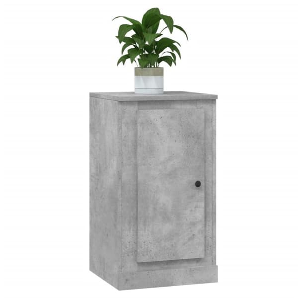 vidaXL Skjenk betonggrå 37,5x35,5x67,5 cm konstruert tre