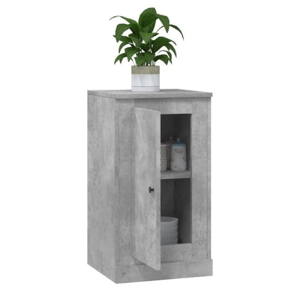 vidaXL Skjenk betonggrå 37,5x35,5x67,5 cm konstruert tre