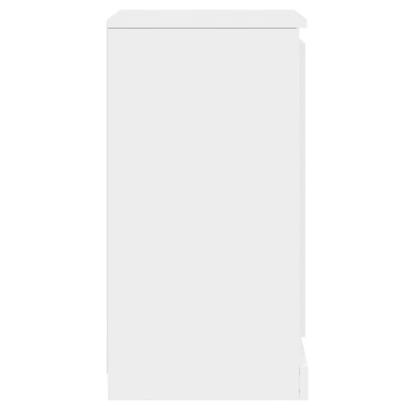 vidaXL Skjenk høyglans hvit 37,5x35,5x67,5 cm konstruert tre