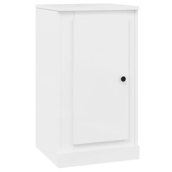 vidaXL Skjenk høyglans hvit 37,5x35,5x67,5 cm konstruert tre