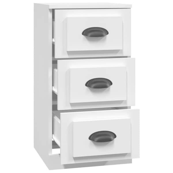vidaXL Byrå vit 36x35,5x67,5 cm konstruerat trä