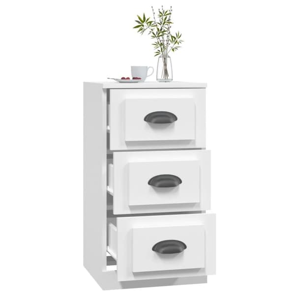 vidaXL Byrå vit 36x35,5x67,5 cm konstruerat trä
