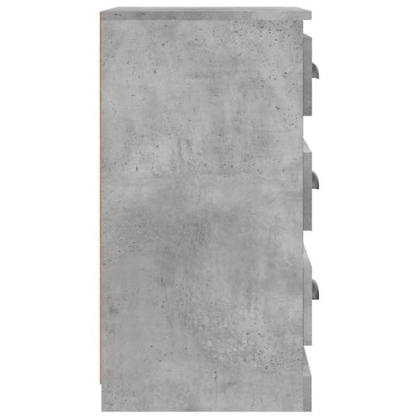 vidaXL Byrå betonggrå 36x35,5x67,5 cm konstruerat trä