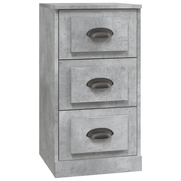 vidaXL Byrå betonggrå 36x35,5x67,5 cm konstruerat trä