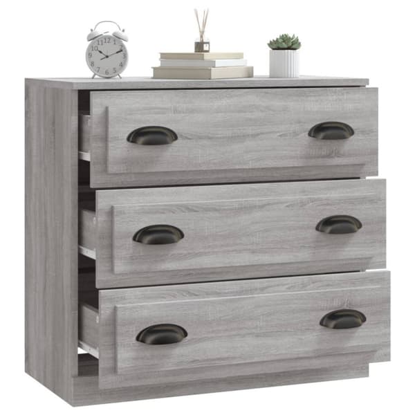 vidaXL Skjenk grå sonoma 70x35,5x67,5 cm konstruert tre