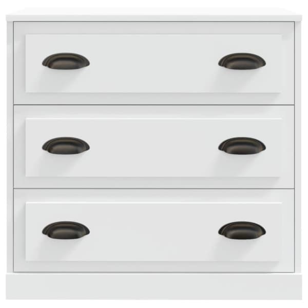 vidaXL Skjenk hvit 70x35,5x67,5 cm konstruert tre