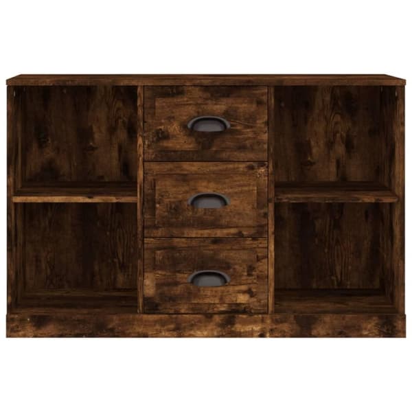 vidaXL Skänk rökfärgad ek 104,5x35,5x67,5 cm konstruerat trä
