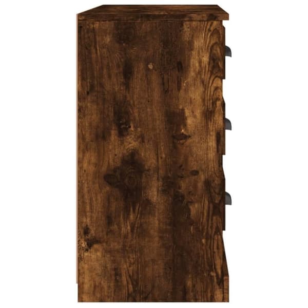 vidaXL Skänk rökfärgad ek 104,5x35,5x67,5 cm konstruerat trä