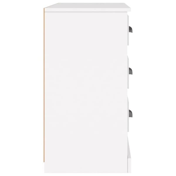 vidaXL Skjenk hvit 104,5x35,5x67,5 cm konstruert tre