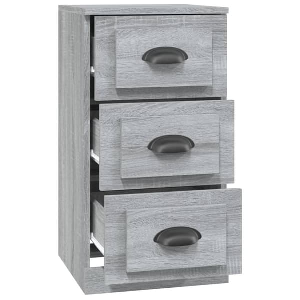 vidaXL skænk 36x35,5x67,5 cm konstrueret træ grå sonoma-eg