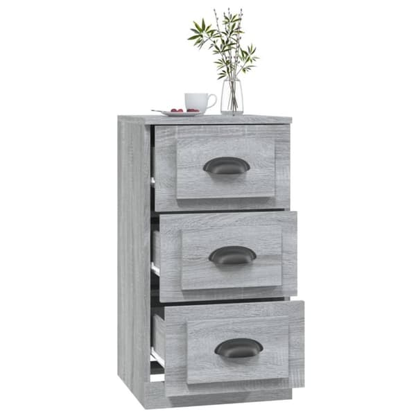 vidaXL skænk 36x35,5x67,5 cm konstrueret træ grå sonoma-eg