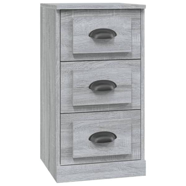 vidaXL skænk 36x35,5x67,5 cm konstrueret træ grå sonoma-eg