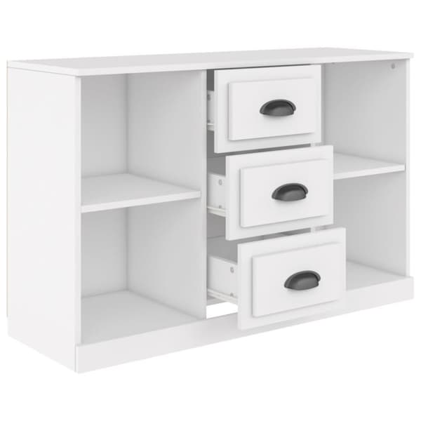 vidaXL Senkki valkoinen 104,5x35,5x67,5 cm tekninen puu