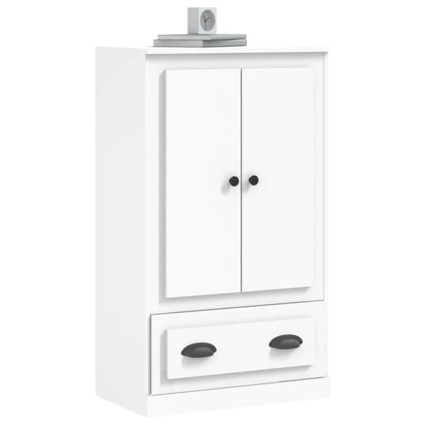 vidaXL Kaappi valkoinen 60x35,5x103,5 cm tekninen puu