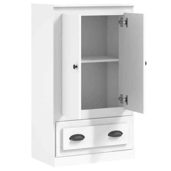 vidaXL Kaappi valkoinen 60x35,5x103,5 cm tekninen puu