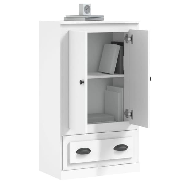 vidaXL Highboard hvit 60x35,5x103,5 cm konstruert tre