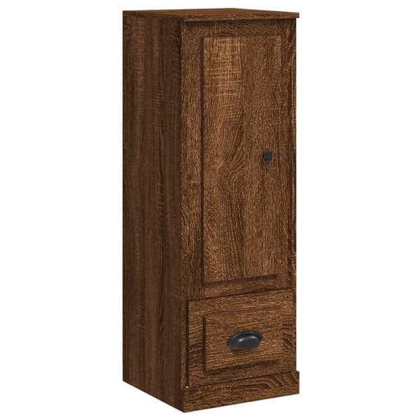 vidaXL Highboard brun eik 36x35,5x103,5 cm konstruert tre