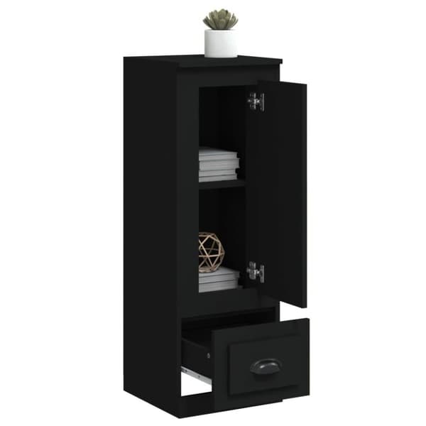 vidaXL Highboard svart 36x35,5x103,5 cm konstruert tre