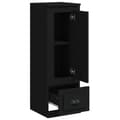 Miniatyrbilde 7 av 11: vidaXL Highboard svart 36x35,5x103,5 cm konstruert tre