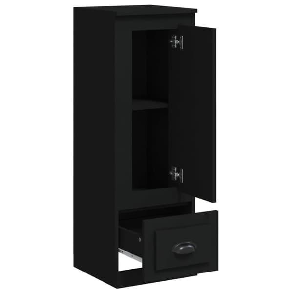 vidaXL Highboard svart 36x35,5x103,5 cm konstruert tre