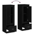 Miniatyrbilde 8 av 11: vidaXL Highboard svart 36x35,5x103,5 cm konstruert tre