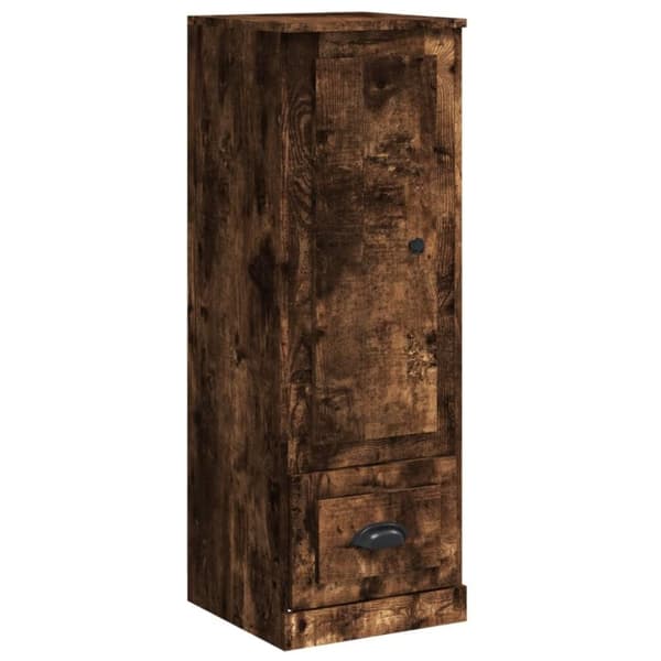 vidaXL Highboard røkt eik 36x35,5x103,5 cm konstruert tre