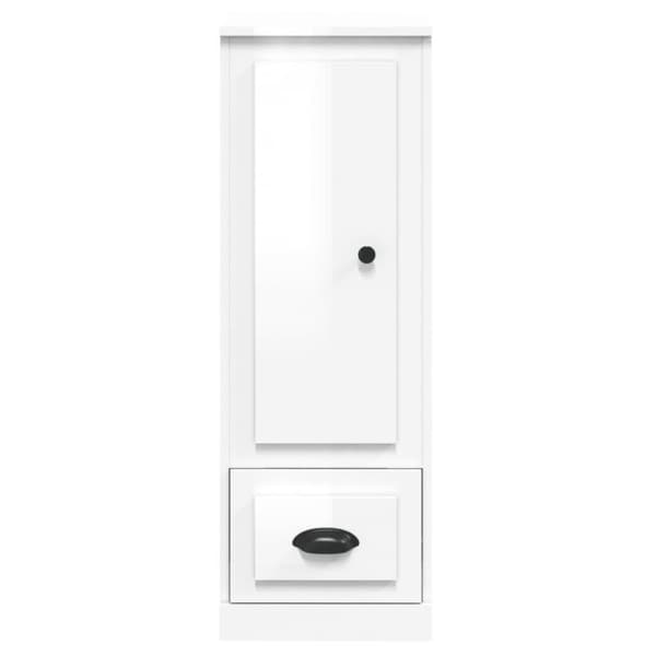 vidaXL Highboard høyglans hvit 36x35,5x103,5 cm konstruert tre
