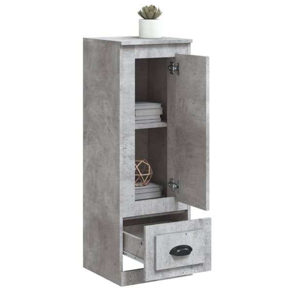 vidaXL Highboard betonggrå 36x35,5x103,5 cm konstruert tre