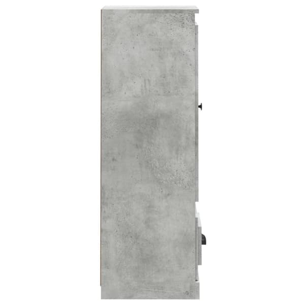 vidaXL Highboard betonggrå 36x35,5x103,5 cm konstruert tre