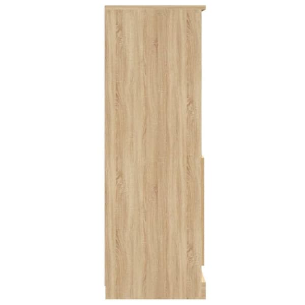 vidaXL Highboard sonoma eik 60x35,5x103,5 cm konstruert tre