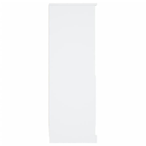 vidaXL Highboard hvit 36x35,5x103,5 cm konstruert tre