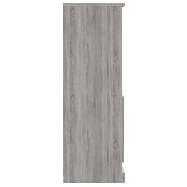 vidaXL Skåp grå sonoma 60x35,5x103,5 cm konstruerat trä