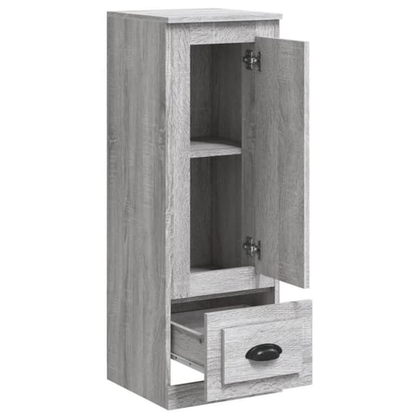 vidaXL skab 36x35,5x103,5 cm konstrueret træ grå sonoma-eg